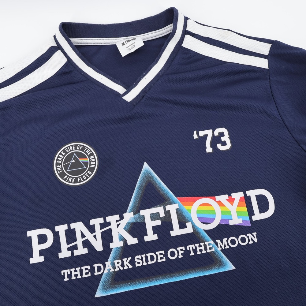 Pink Floyd Dark Side of the Moon Graphic Jersey Navy Blue Mens Medium‎ Flaws